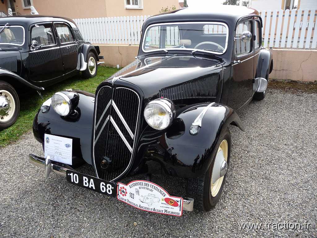 2014_Rustenhart (81).JPG - 34ème Randonnée Internationale des Vendanges organisée par le CVAAM, Traction 11 BL de 1953